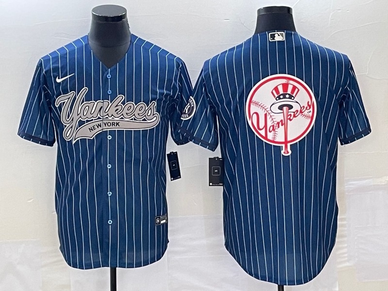Men's New York Yankees Blue Team Jersey Joint Edition